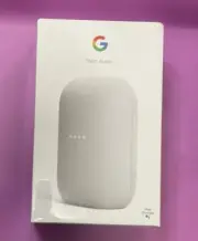Google Nest Audio Smart Stereo Speaker Voice Assistant Chalk/New