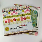 My Minds Eye Party Time Specialty Glitter Cardstock 12"x12" plus Bonus