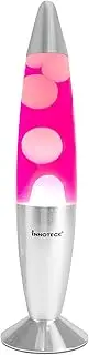 Innoteck 13” Soothing Motion Magma Lamp for Relaxation Retro Home Lighting Decoraton – Snowballs Soothing in Cheerful Pinky Space