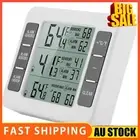 Digital Refrigerator Thermometer with Indoor/Outdoor Alarm and 2 Sensors