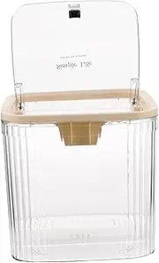 Parliky Hair Clip Organizer Tie Box Headband Storage Plastic Container Lid Stylish Vanity Accessory Stand