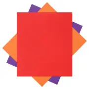 3PCS Heat Transfer Vinyl, Red Orange Purple 12" x 10" HTV Iron-on Vinyl Sheet