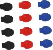 HANABASS 6 Pairs Rubber Drumstick Tips Elastic Practice Covers for Percussion Mute Tips for Warm Tone Compatible with Drumsticks Comfortable Non Slip Design