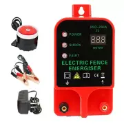 Multipurpose LCD Electric Fence Energizer High Voltage Control Prevent Poultry