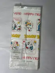 Vintage Ziggy Paper Tablecover HAPPY NEW YEAR Party 54" x 96" NOS 1977 Sealed