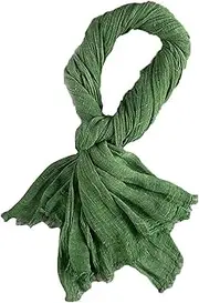 [Generic] Cotton and hemp scarf sunscreen thin super large Korean version with solid color linen art student long cape dual use