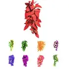 Aquarium Reptile Fish Tank Artificial Fake Hanging Leaves Plant Decor Witty