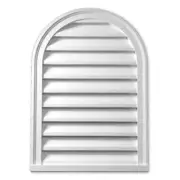 Fypon Gable Vents and Louvers 14"X22" Polyurethane Weather Resistant Round White