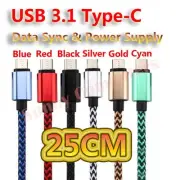 Colorful Short USB Type-C Adapter Cable Cord Power Charge For OPPO Reno2 Z F AU