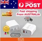 20W Dual USB Type-C and A PD Power Fast Charger Wall Adapter For iPhone iPad