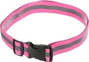 uxcell Reflective Belt Bands 24x1.6 Inch Strip High Visibility Reflective Running Gear for Cycling Running Walking Pink