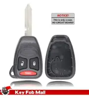 New Key Fob Remote Shell Case For a 2009 Chrysler Aspen w/ 3 Button