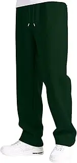 [Generic] Men's Baggy Straight Leg Sweatpants Drawstring Lightweight Sweatpants Open Bottom Pants Gym Lounge Pants with Pockets