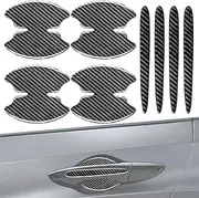 Car Handle Protector | 8X Door Handle Cup Protectors,Black Automotive Exterior Accessories, Protective Shield Guard for Car Truck Pickup