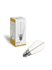 Lucci Sole 3W LED ST64 Pilot ES Globe with Clear Glass in Warm White