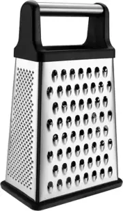 Professional Box Grater, Stainless Steel with 4 Sides, Best for Parmesan Chee...