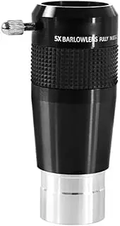 Telescope Eyepieces Accessory 1.25" 5X Barlow Lens Multi-Coated Super Extender for Telescope