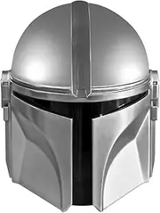 Mandalorian Helmet, Boba Fett Full Head PVC Mask Halloween Cosplay Costume Props For Adult Kids Silver