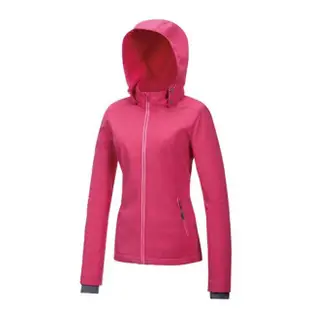 【Mountneer 山林】女 輕量防風SOFT SHELL外套《深粉紅》32J06/保暖外套/休閒外套/連帽外套(悠遊山水)