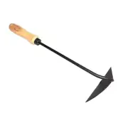 DeWit Dutch Left Hand Garden Hoe 18"L Steel Head Hand-Forged Blade Wood-Handle