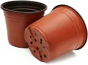 Plastic Plant Flower Garden Pots, 100 Pcs Nursery Seedlings Pot Growing Container