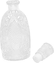 WATIIFUFU Transparent Creative Thick Flat Fish Shaped Glass Decanter Elegant Liquor Bottle for Whiskey Wine Decorative Use Easy to Clean Comfortable Touch Glass Design