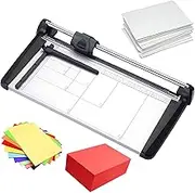 Manual Metal Guillotine Paper Cutter, A2/A3/A4 Rotary Paper Trimmer Cutter with Positioning Ruler, 36cm/48cm/67cm Cutting Width, 15 Sheets Capacity for Paper, Photos, Labels, Cards(A3)
