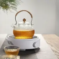在飛比找樂天市場購物網優惠-110伏220V電陶爐加拿大鐵壺玻璃壺煮茶器茶爐電磁爐