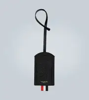[Thom Browne] Thom Browne Leather luggage tag One Size black