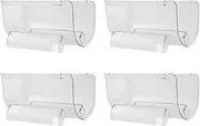 Hepzest 4Pcs Refrigerator Wine Holder,Clear Stackable Plastic Wine Rack Storage Water Bottle Organizer Water Bottle for Fridge