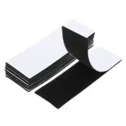 10 Pcs 2" x 6" Hook and Loop Strips Rectangle Tape Double Sided Black