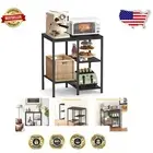 Compact 4-Tier Kitchen Shelf with Adjustable Heights - Space-Saving Solution