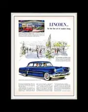 1952 Lincoln Cosmopolitan Custom 4 Door Sedan - Matted for 11x14 Frame