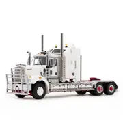 Drake 1:50 Scale Kenworth C509 Sleeper Truck White With Red Chassis Model