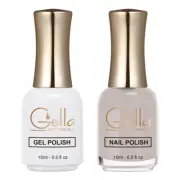 Gella Matching Duo - GN025 Cloudy Sky - 15ml Gel Polish + 15ml Nail Lacquer - Na