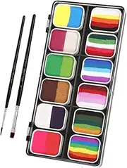 Face Painting Supplies Set Body Makeup Pigment Quick Dry Stain Resistant Great for Adults Boys and Girls