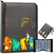 Pokemones Album Binder Photocard PU Zipper Photo Album Carte Holder Toys