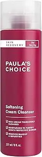 Paula's Choice SKIN RECOVERY Cream Cleanser, 237ml Bottle for Extra Sensitive, Redness and Rosacea Prone Skin, Normal to Very Dry Facial Skin