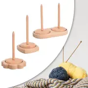Wool Ball Holder Yarn Skein Holder Vertical Wooden Revolving Yarn Ball Holder