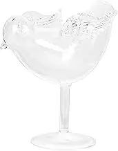 1pc Bird Shaped Glass Drinking Cup Cocktail Highball Cup for Birthday Wedding Banquet Smooth