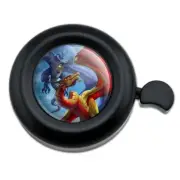 Dragon Fight Slash and Burn Fantasy Bicycle Handlebar Bike Bell