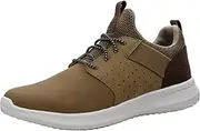 [Skechers] Men's Delson-Axton Sneaker, Light Brown, 8.5 M US