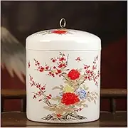 Rice Storage Container, Grain Dispenser, Ceramic Food Storage Canister With Lid, Rice Storage Bins, Food Dispenser, Rice Jar, Cereals Grains Sealed Jar For Snacks Candy Flour Coffee Beans