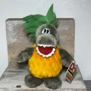 Dole Pineanimal Pineosaurus Plush Dinosaur Stuffed Animal Toy 12" Pineapple New