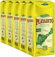 Playadito Yerba Mate Traditional Con Palo from Colonia Liebig Wholesale Bulk Pack - New Packaging, 5x 1 kg / 2.2 lb ea