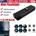 Mini USB Flashlight Self-protection Arc Tool Keychain Stunt Tool LED Night Light