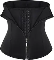 [GYTHTPZR] Waist Trainer Corset Neoprene Women Waist Protection Bustier Korset Plus Size Korsett Zipper Hooks Eyes Gorset