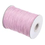 Beading Thread Bracelet Weave Craft Cord 1mm 159M/Roll, Light Pink