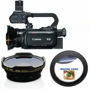 HD3 WIDE FISHEYE LENS + MACRO LENS FOR Canon XA11 Compact Full HD Camcorder