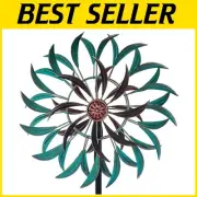 360° Outdoor Wind Spinner - Durable Floral Yard Art Decor for Gardens & Patios